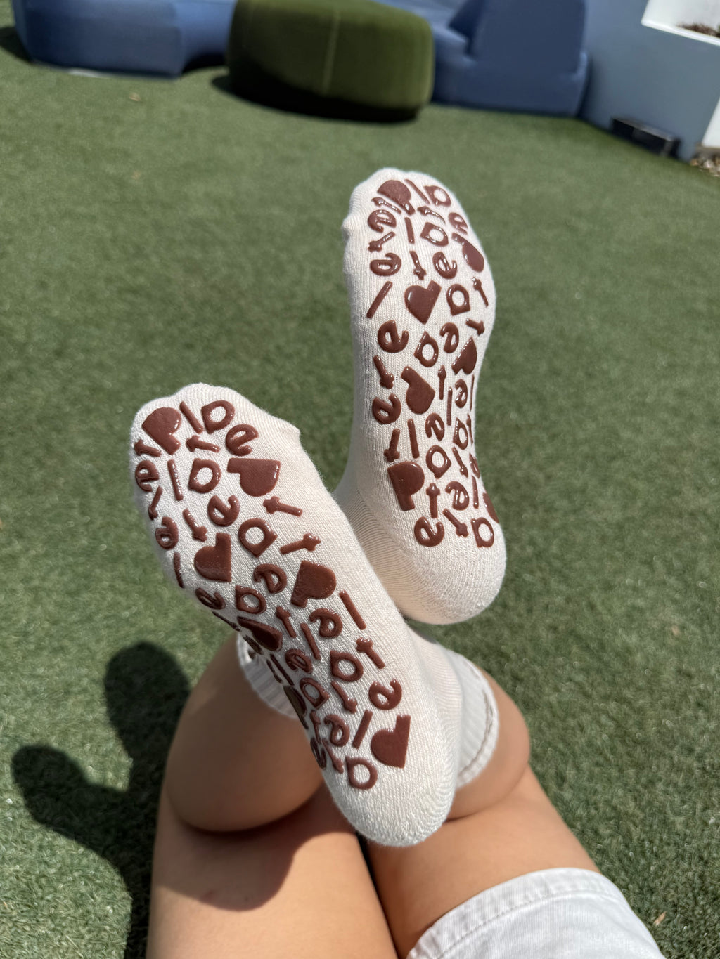 Non slip socks - Oat Latte